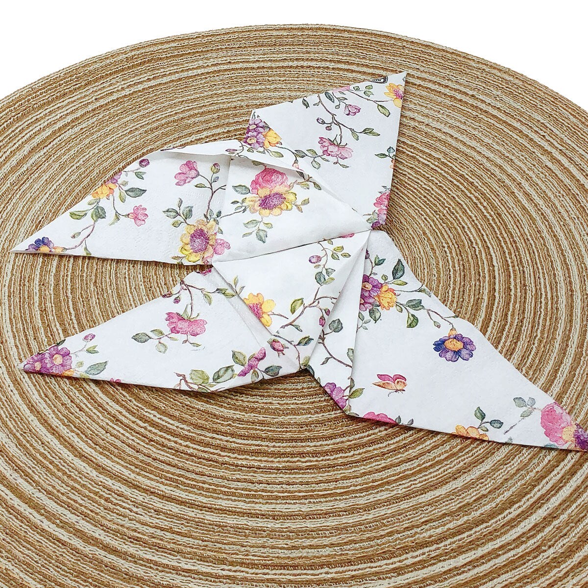 Wrapables® Floral 2 Ply Paper Napkins (40 Count) for Wedding, Dinner Party, Tea Party, Decorative Decoupage