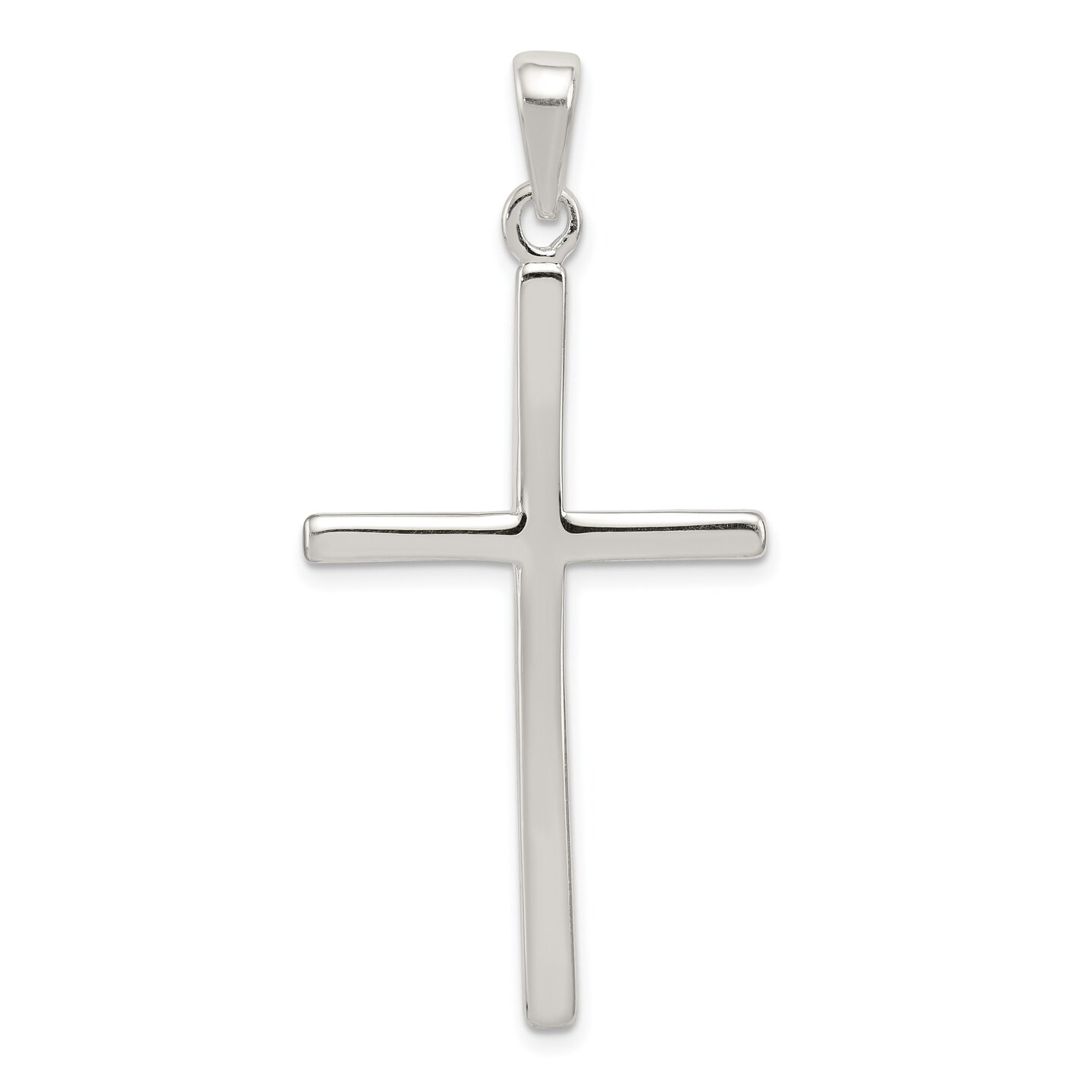 Sterling Silver Latin Cross Pendant 49mm 20mm style QC5399