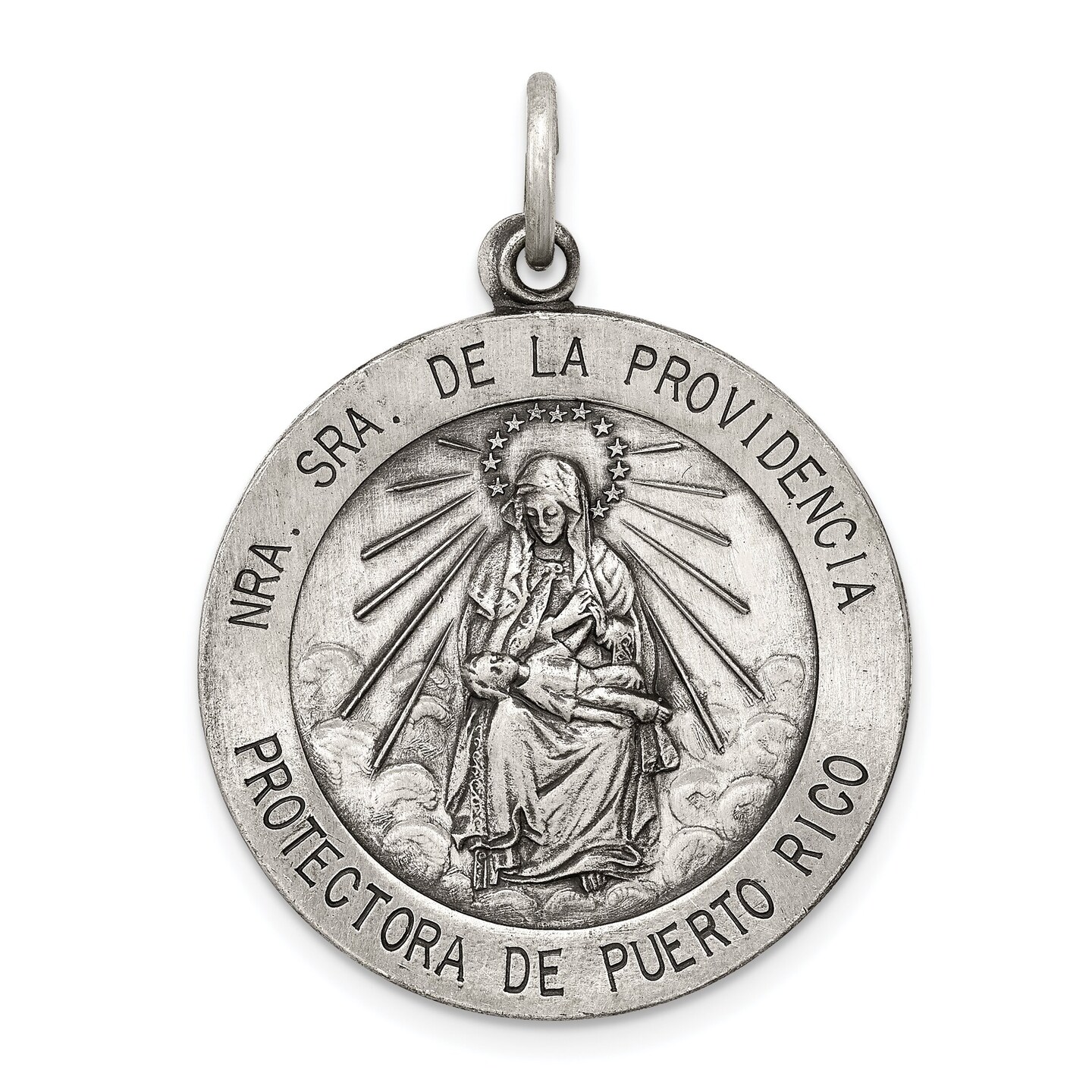 Sterling Silver Protectora De Puerto Rico Medal Michaels