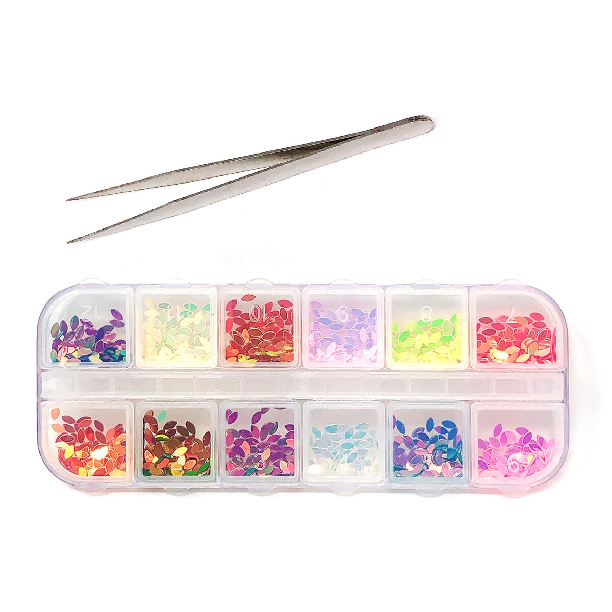 Wrapables Dazzling Nail Art Rhinestones Nail Manicure with Plastic Case