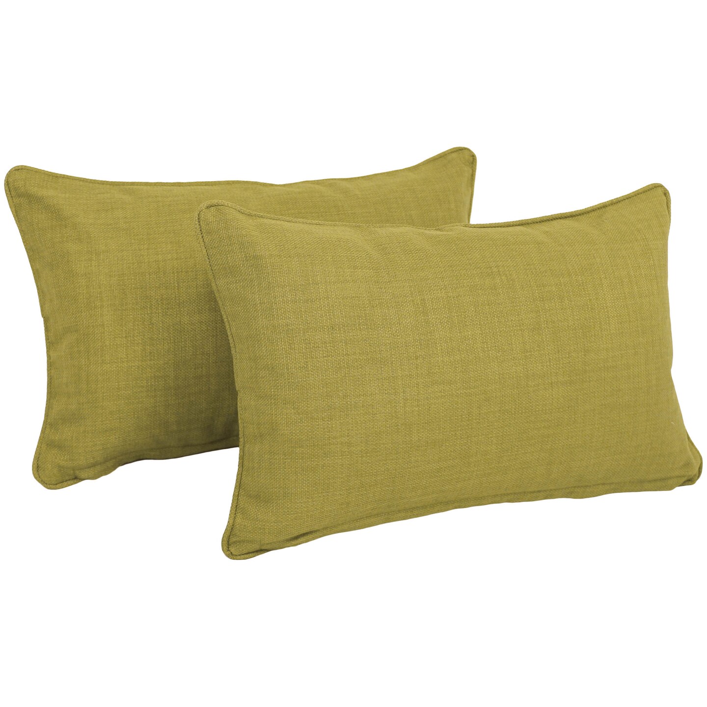 20-inch by 12-inch Outdoor Spun Polyester Back Support Pillows (Set of 2) - Avocado
