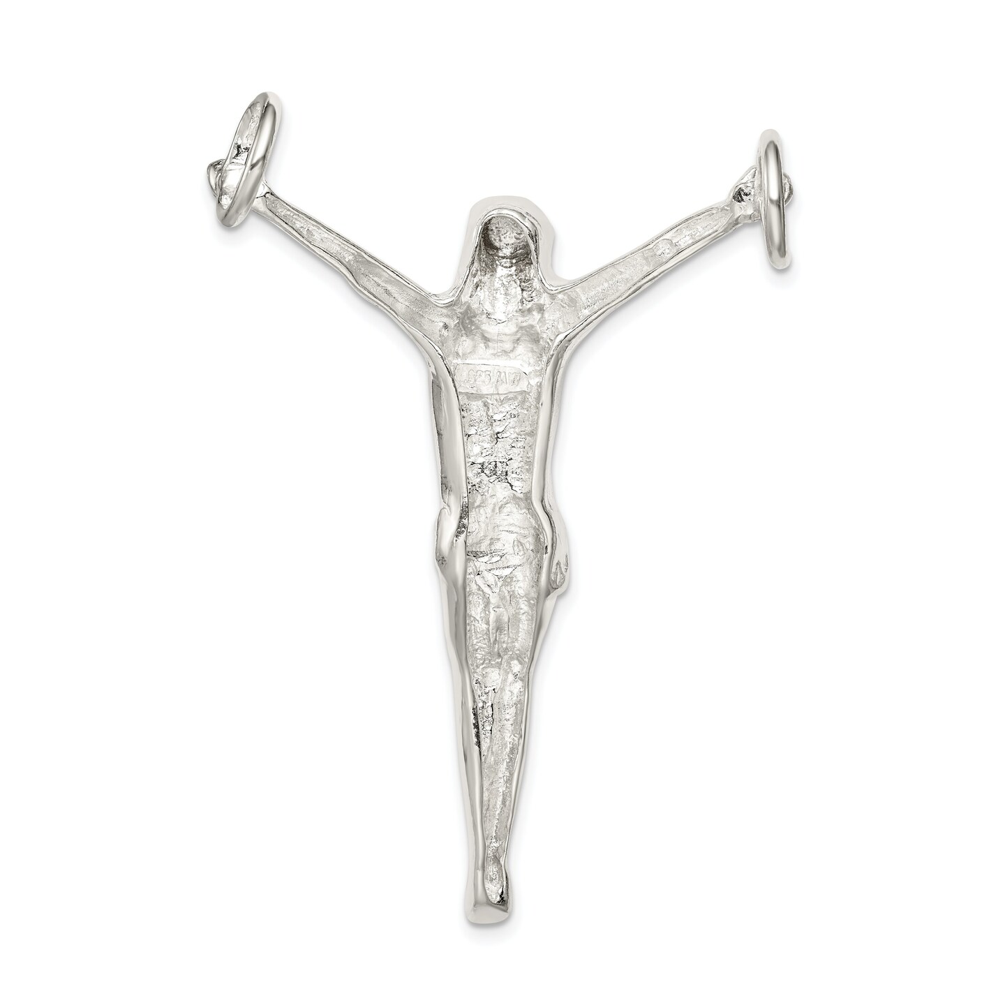Sterling Silver Crucifix Pendant Religious Jewelry 59.9mm x 38mm