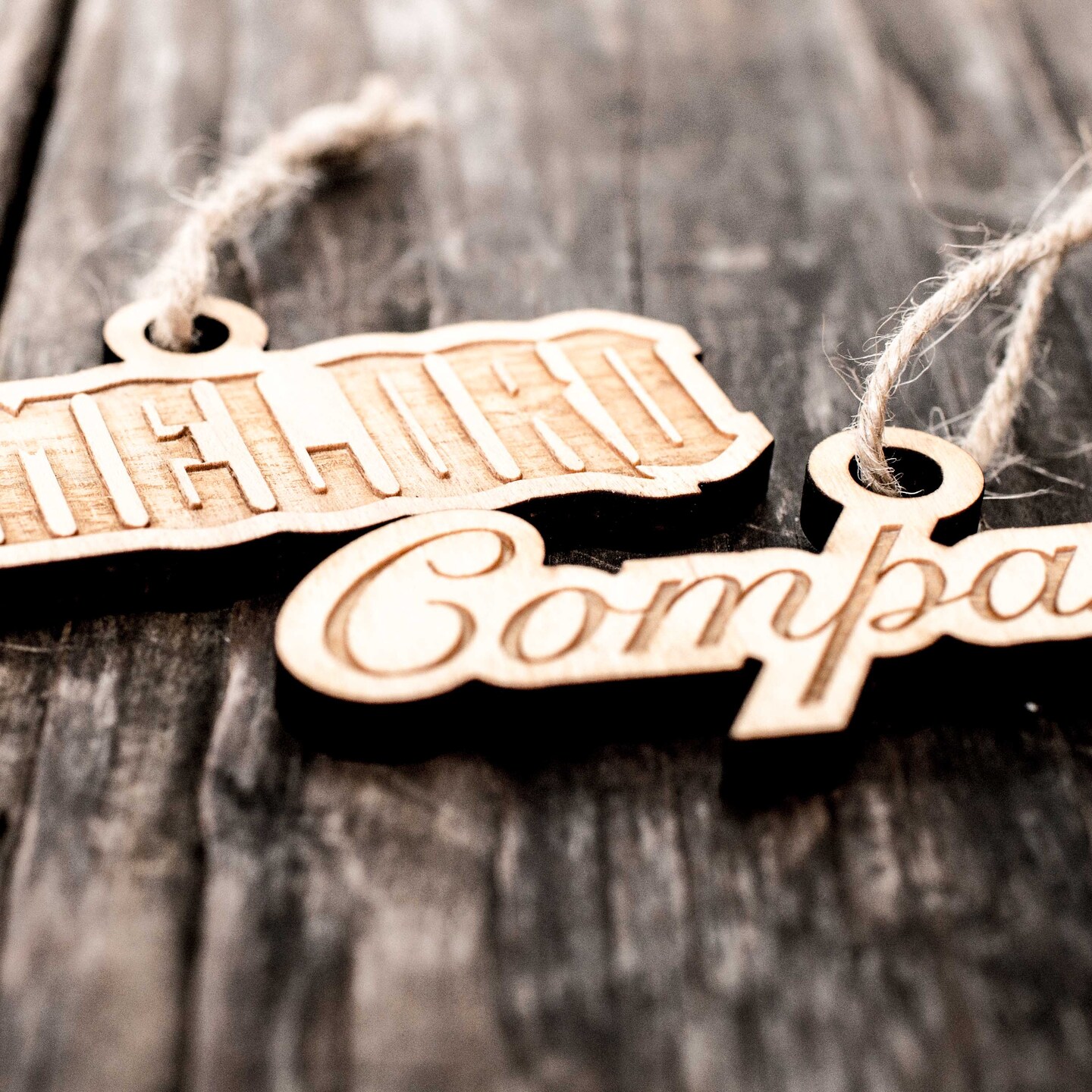Ornament - Timelord - Companion - Set Raw Wood 1x4in