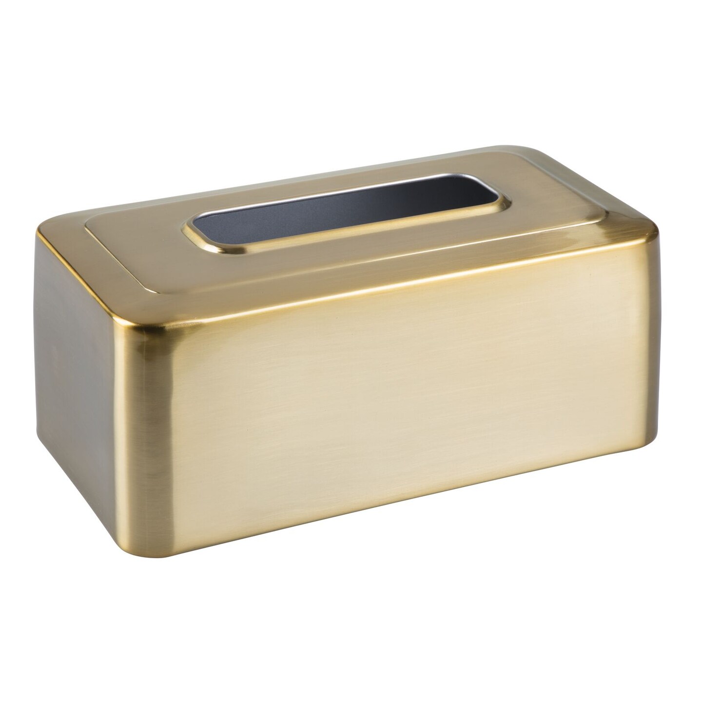 mDesign Modern Metal Tissue Box Cover, Rectangular Holder for