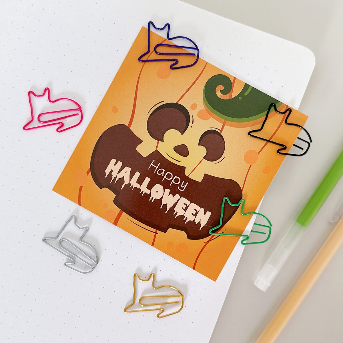 Wrapables Paper Clips Bookmarks for Office Home School (Set of 50)