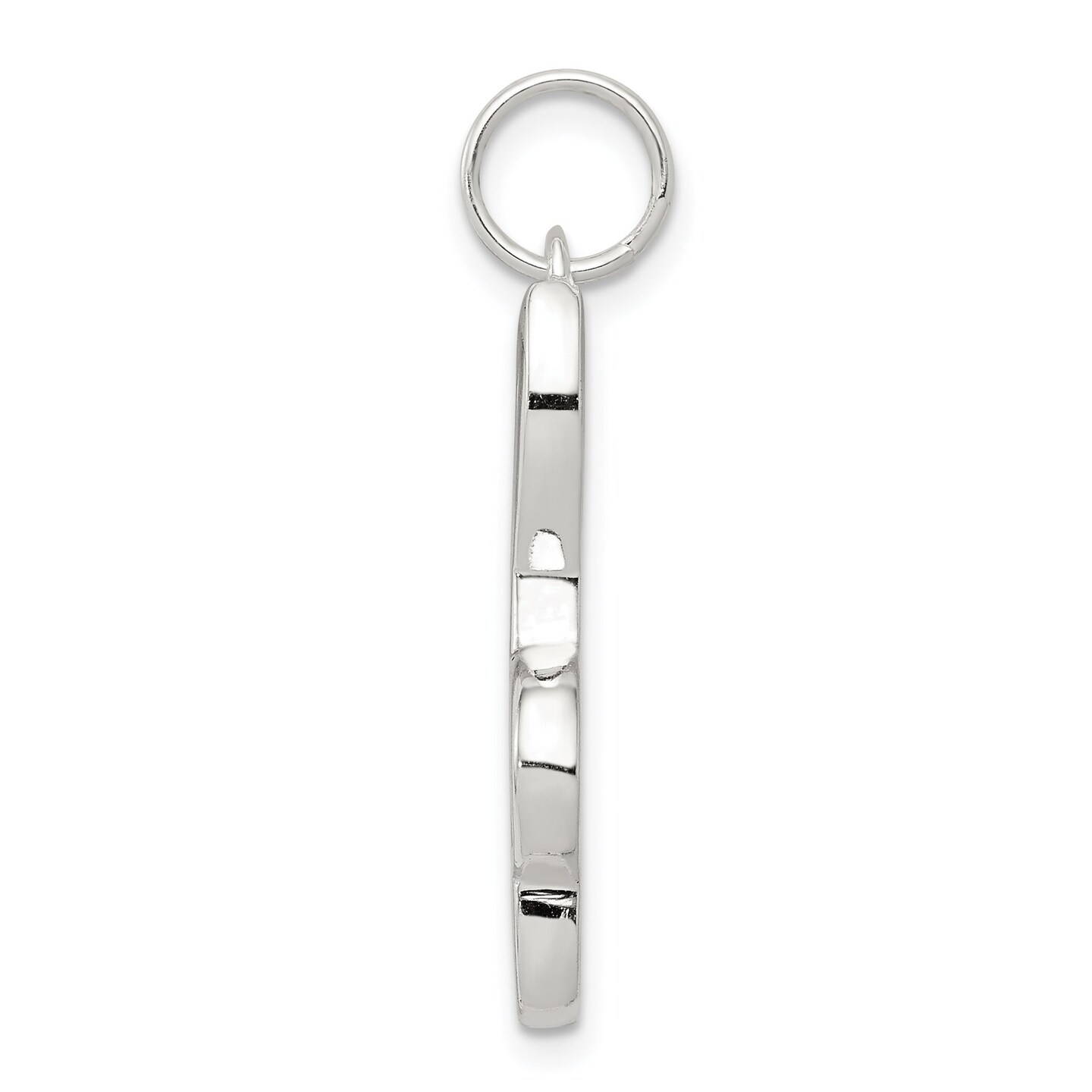 Sterling Silver Treble Clef Charm Pendant Jewelry 24mm x 10mm