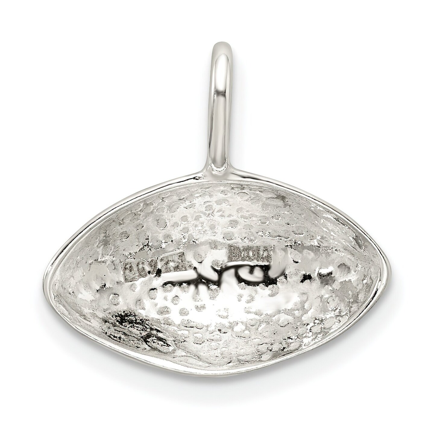 Sterling Silver Football Charm Pendant Sports Jewelry