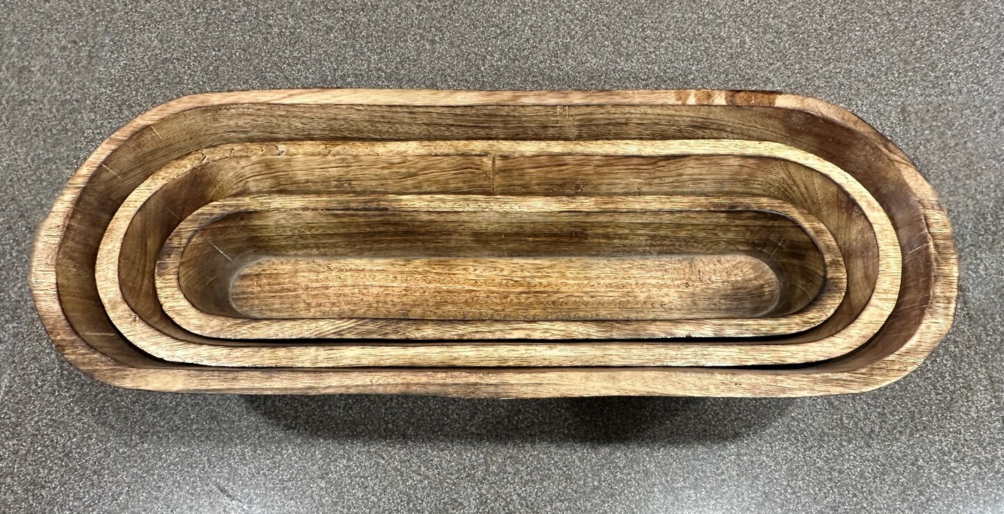 Large Nesting Bowls, Wood, Finished, 3 bowls Michaels