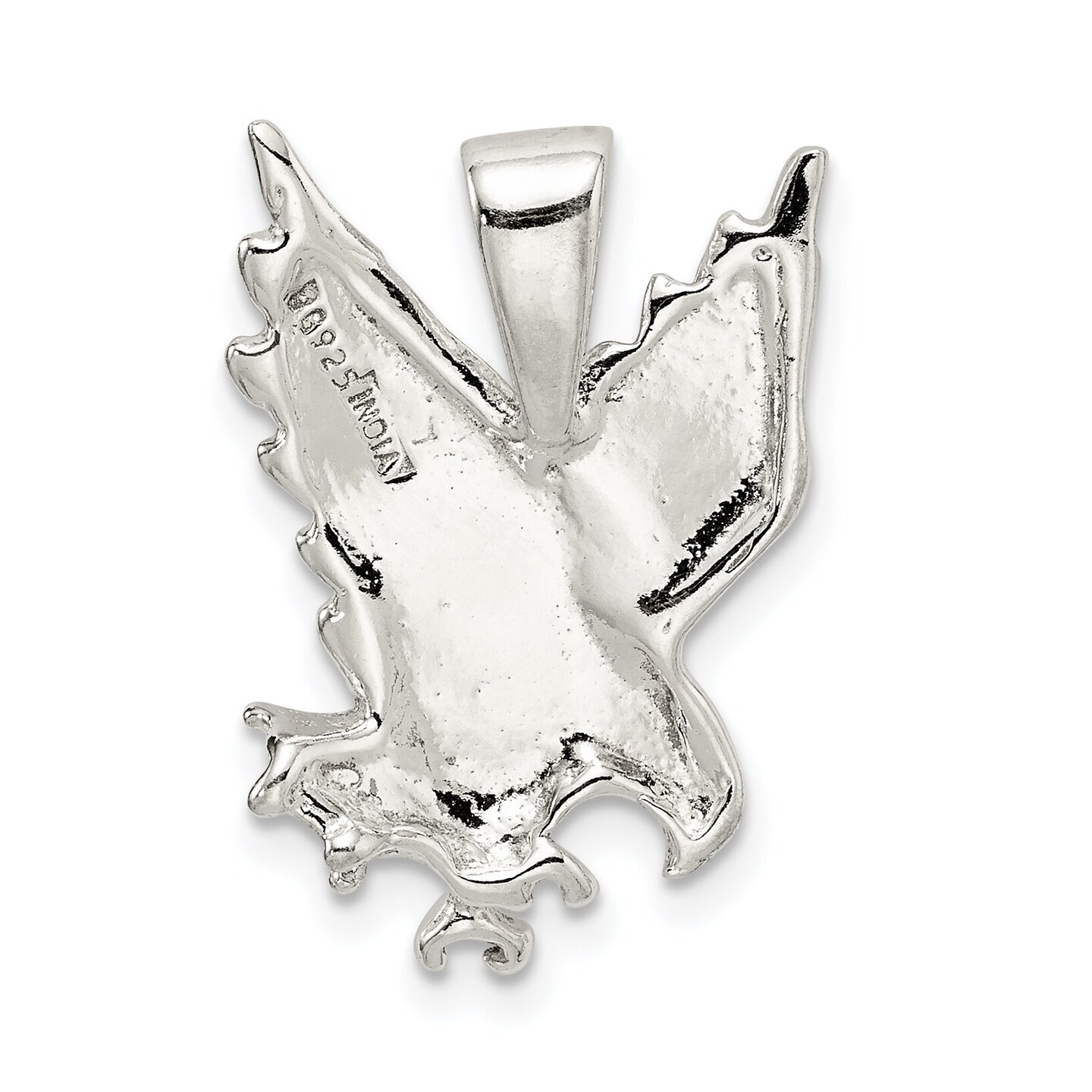 Sterling Silver Eagle Pendant Charm Bird Jewelry 23mm x 17mm