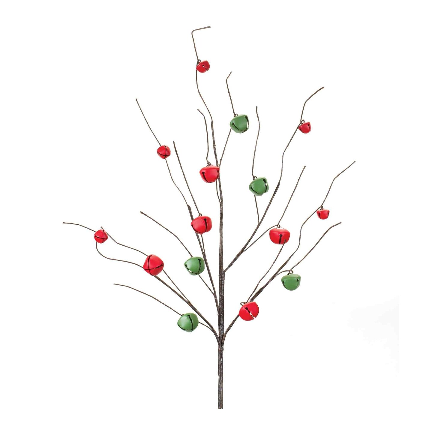 Melrose International Sleigh Bell Twig Branch (Set of 6) main image 0
