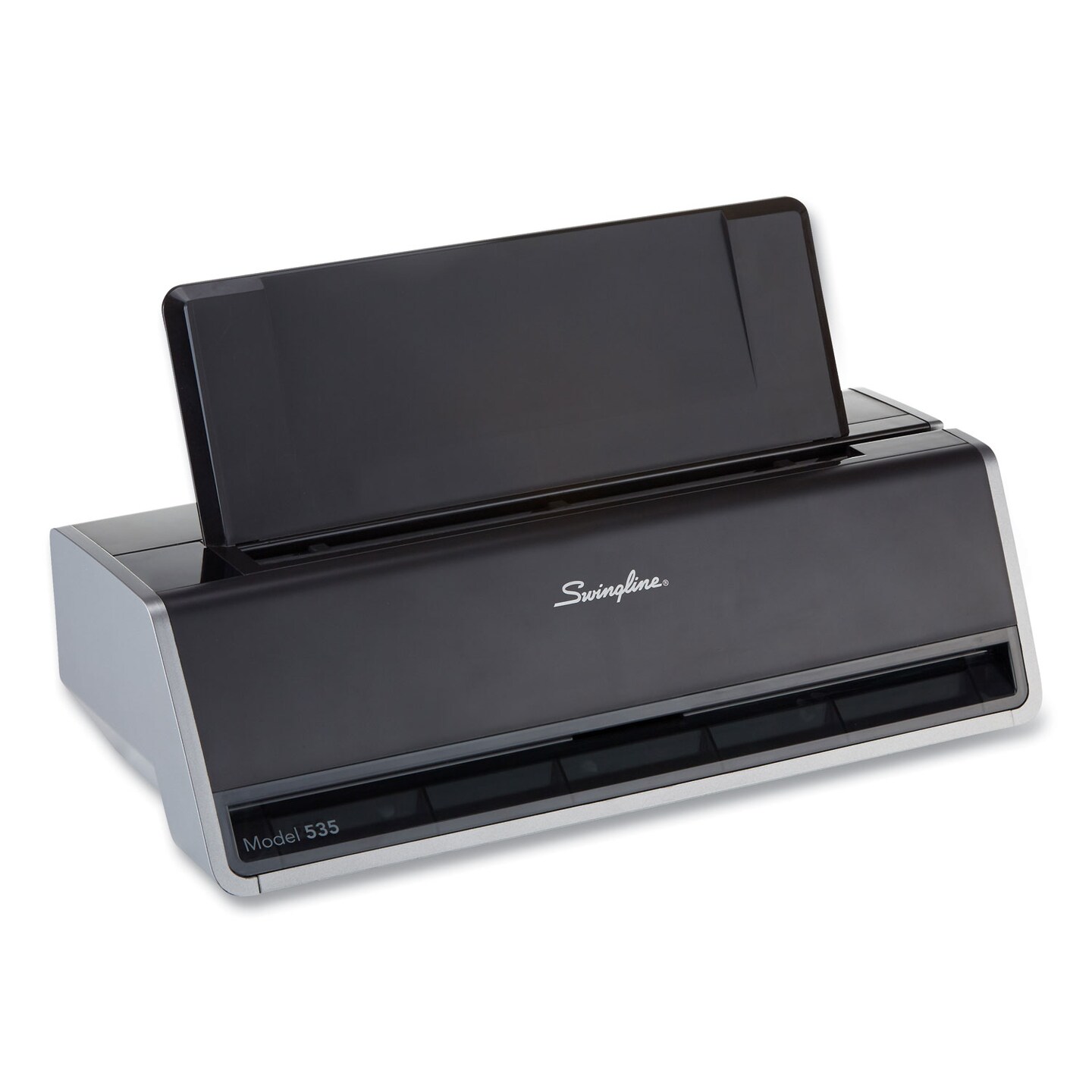Swingline 28-Sheet Commercial Electric Three-Hole Punch 9/32 Holes Silver - Platinum