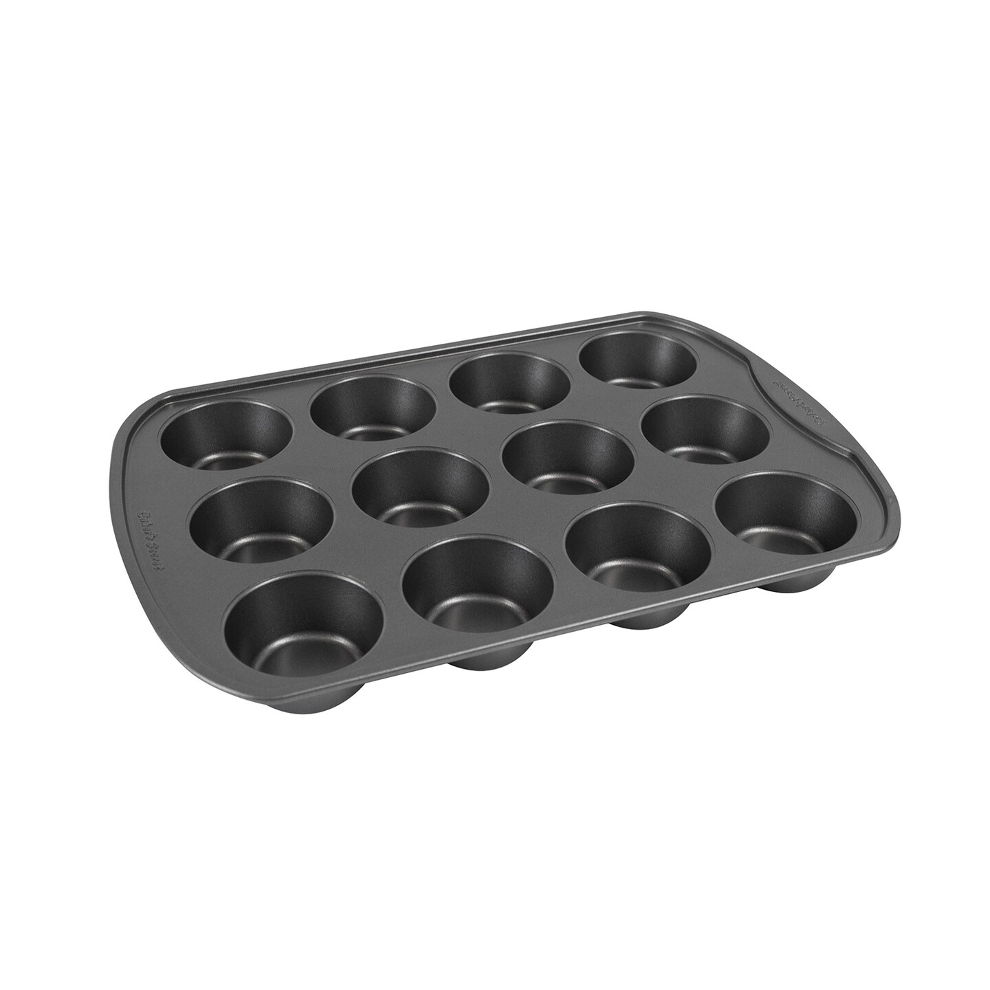 Baker's Secret Nonstick Carbon Steel Muffin Pan, 12 Cups, Gray, Size: 12cup