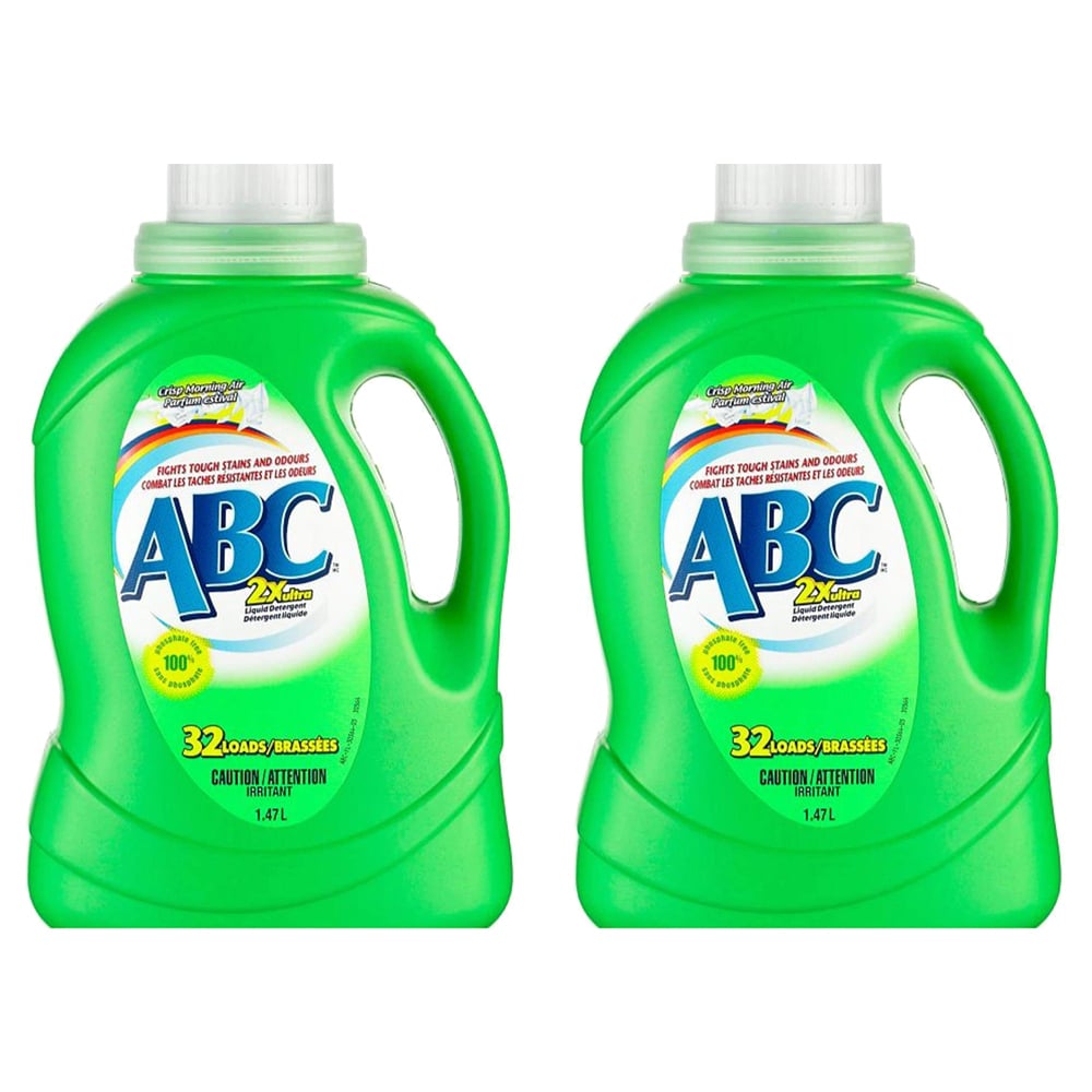 ABC   1.47 L laundry detergent 2X Ultra cold water crisp morning air scent, 26 loads (Pack of 2)