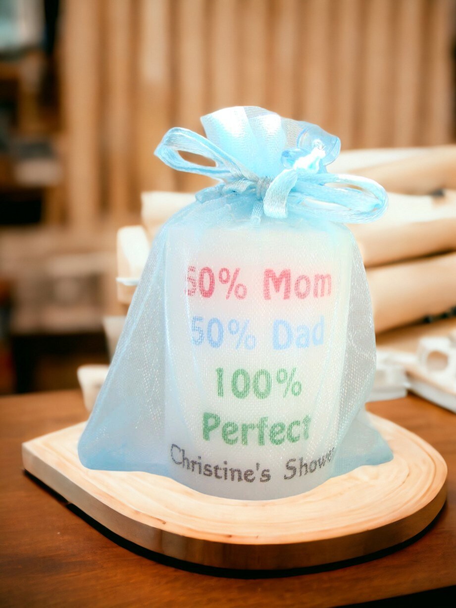 10 Mom Dad To Be Baby Shower, Baby Shower Favors, Candles