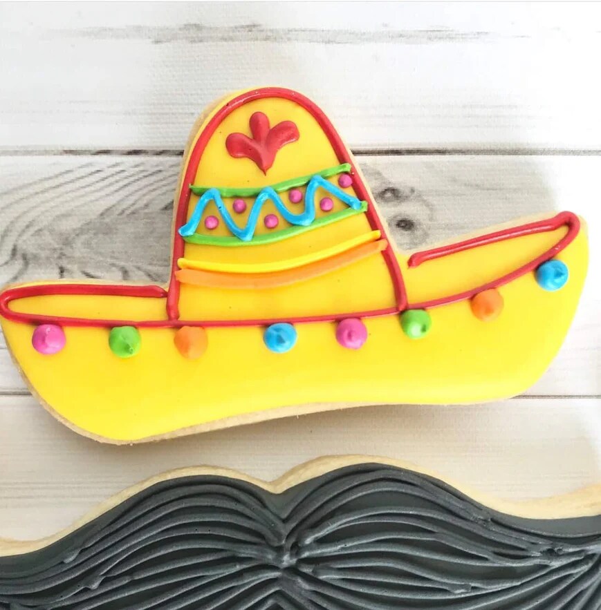 Ann Clark Sombrero Hat Cookie Cutter for Mexican Fiesta Cinco de Mayo, 4.25&#x22;