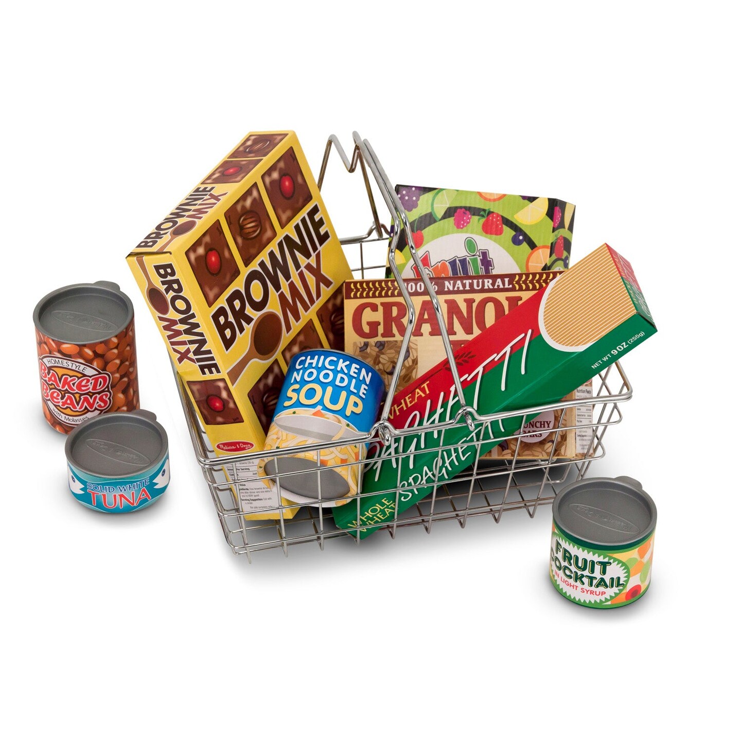 Let&#x27;s Play House! Grocery Basket with Play Food