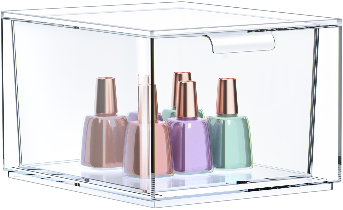 Sorbus Clear Stackable Acrylic Drawer Makeup Organizer - for Vanity, Bathroom, Under Sink, Cabinets, Jewelry, and More