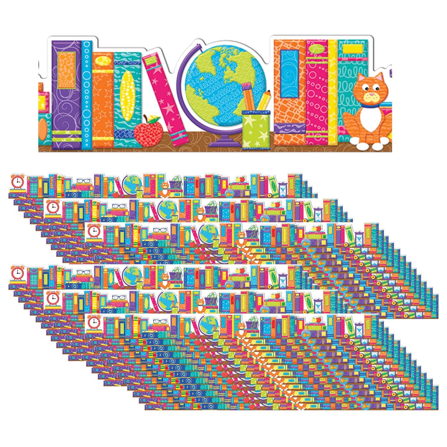 Color My World Books Extra Wide Deco Trim&#xAE;, 37 Feet Per Pack, 6 Packs