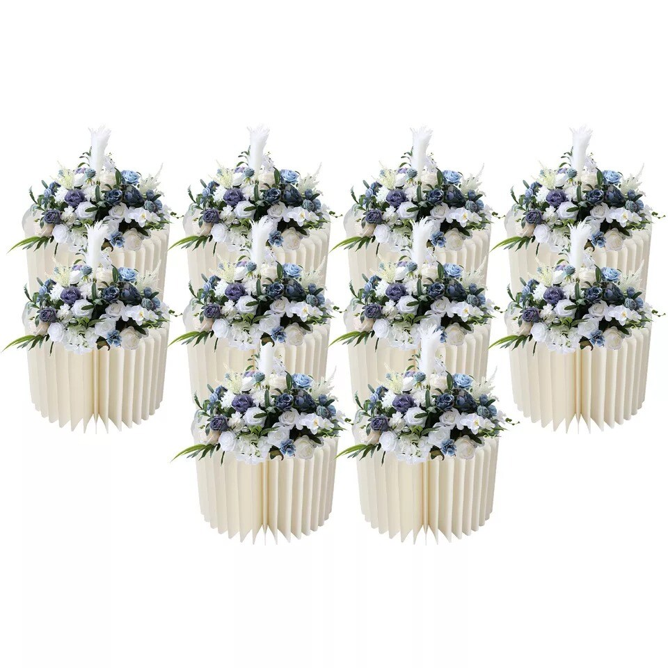 10-Piece Tall Flower Vase Tabletop Decoration Cake Stand