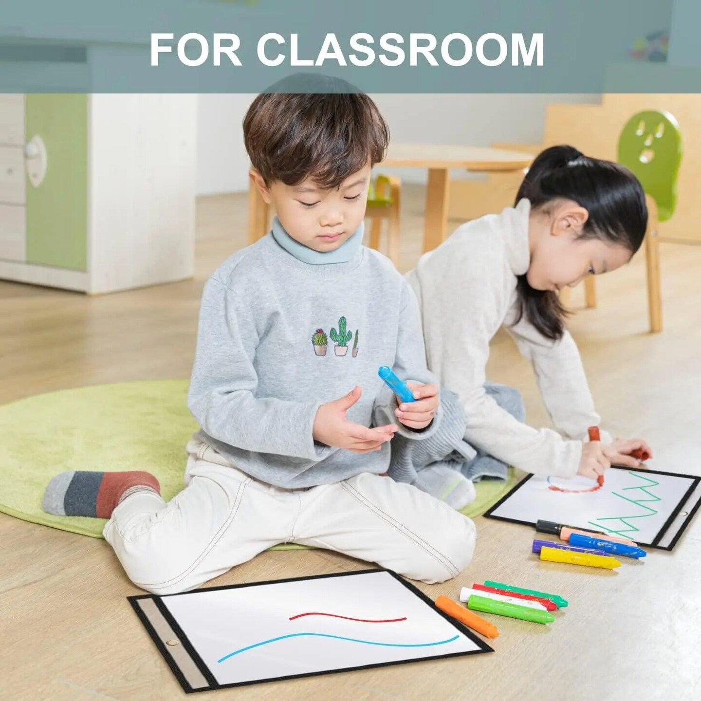 10 Pack Job Ticket Holders 9x12 Work Order Plastic Sleeves for Documents Shop Ticket Holders Dry Erase Pocket Sleeves Dry Erase Pockets Dry Erase Sleeves Clear Pocket Sleeves Ticket Holder