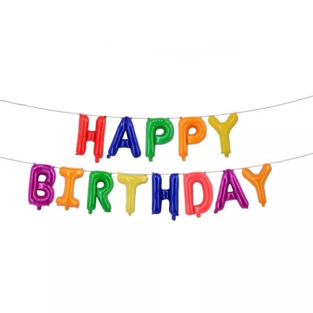 Kitcheniva Happy Birthday Foil Letter Balloons Party Decor 16" 13 Pcs