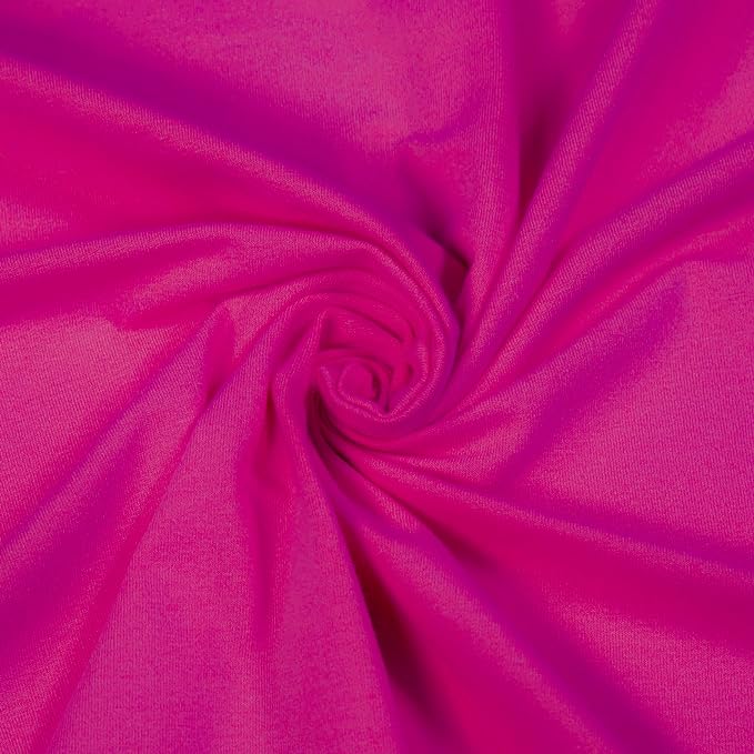 FabricLA 10oz Cotton Spandex Jersey Knit Fabric by The Yard 60" Inches Wide - Ultra Soft 4 Way Stretch Knit Fabric for Clothing