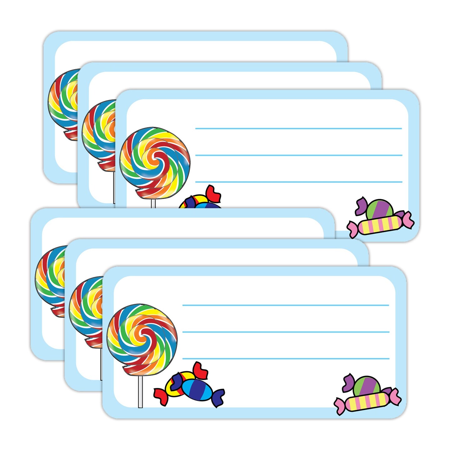 (6 Pk) Candy Nametags