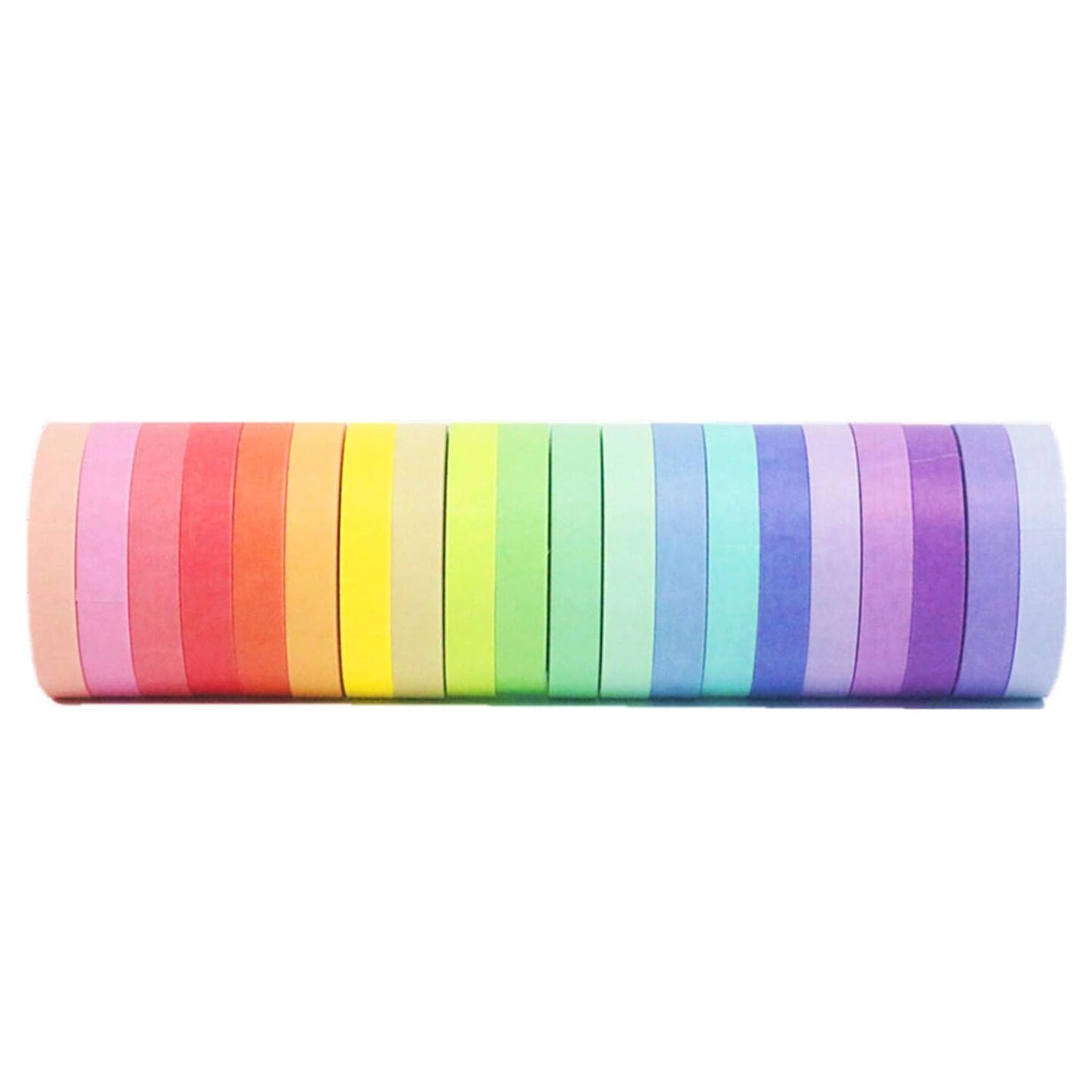 20 Rolls Washi Tape Set Colored Masking Tape Pack Decorative Thin Tapes Children and Gifts Warpping (7.5MM)