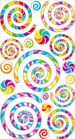 Sticko Swirls And Twirls Stickers