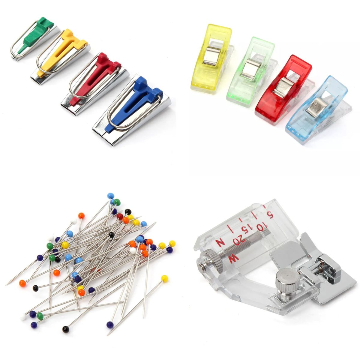 60-Pieces Fabric Bias Binding Tape Maker Kit