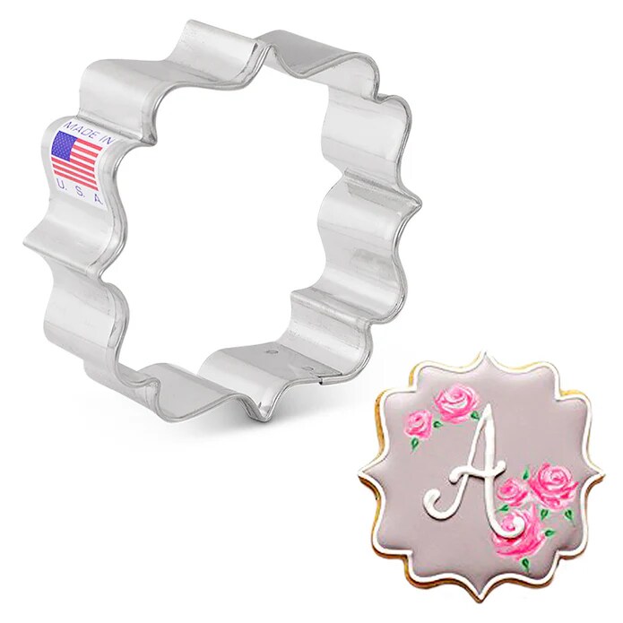 Ann Clark Ornate Square Plaque Cookie Cutter 2 3/4&#x22; x 3&#x22;