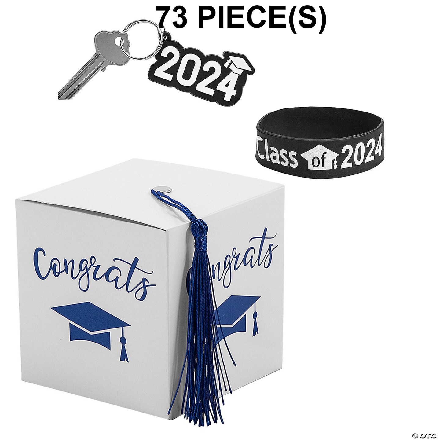 2028 Graduation Party White Favor Boxes with &#x26; Favors Kit for 24 | MINA&#xAE;