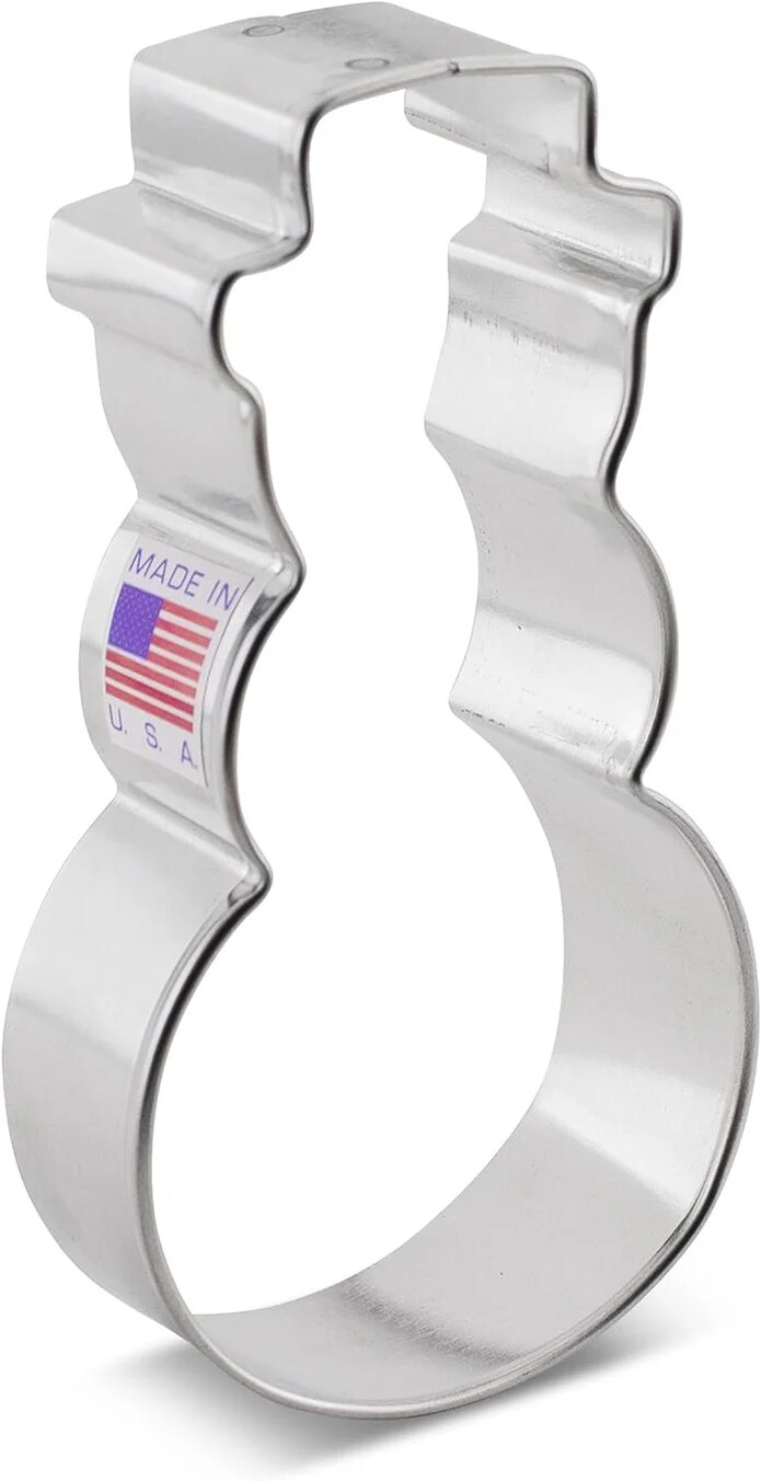 Ann Clark Full Tall Snowman with Hat Cookie Cutter, 4&#x22;