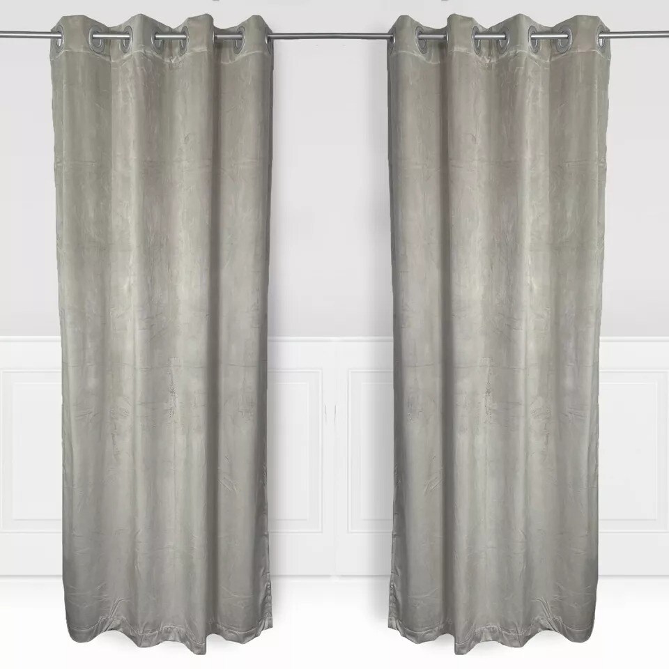 52 X 84 Inch 2 Panels Velvet Curtains with Grommets