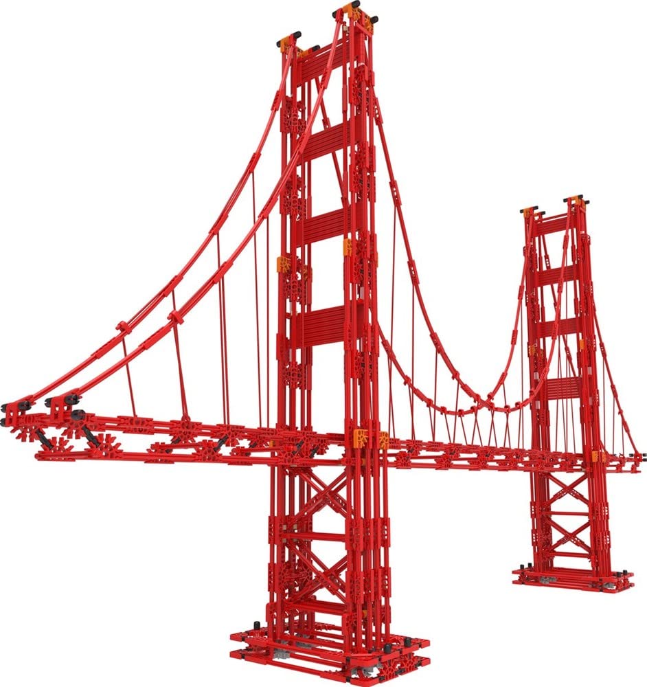 K&#x27;NEX Architecture: Golden Gate Bridge - Build IT Big - Collectible Building Set for Adults &#x26; Kids 9+ - New - 1,536 Pieces - Over 3 Feet Long - (Exclusive)