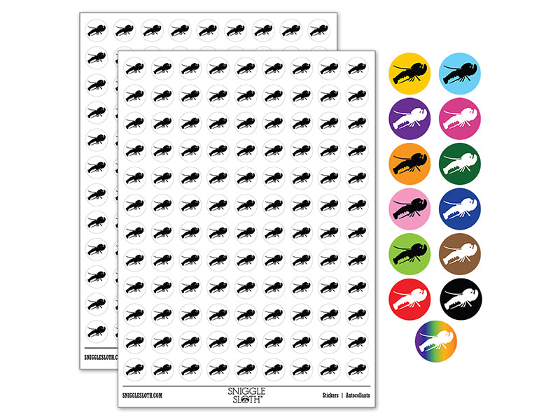 Lobster Solid 200+ 0.50&#x22; Round Stickers