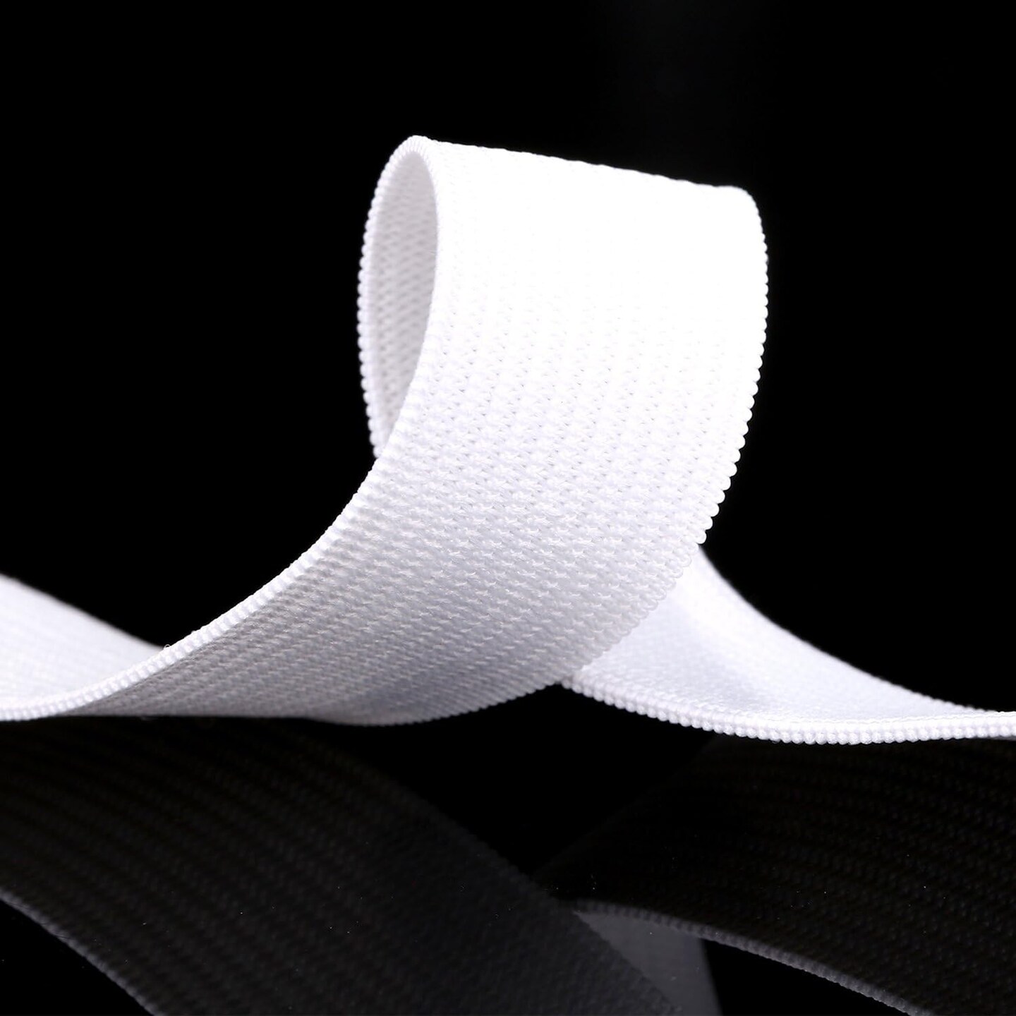 3/4 Inch Elastic for Sewing Wide Elastic Bands Knit Stretch Elastic Spools 21.5 Yards Elastic Cord for DIY Projects Arts and Crafts, High Elasticity