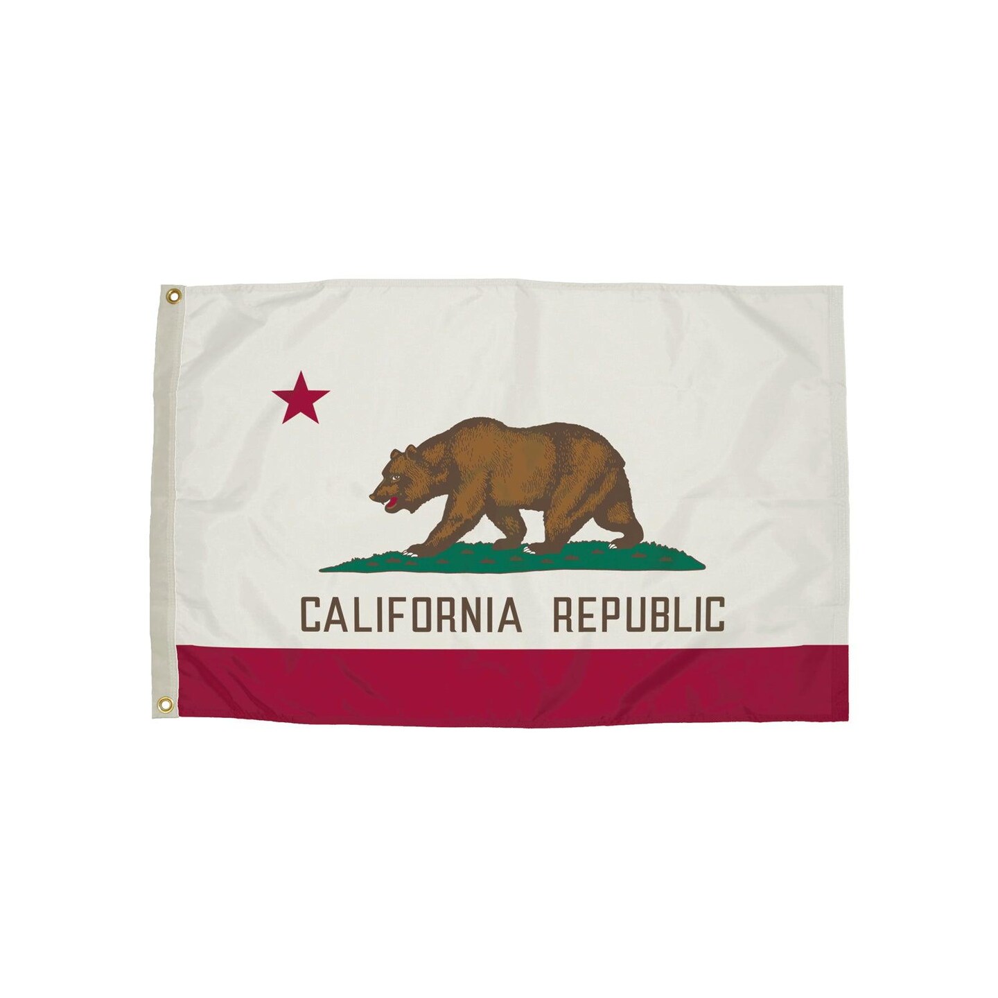 Durawavez Nylon Outdoor Flag with Heading &#x26; Grommets, California, 3ft x 5ft