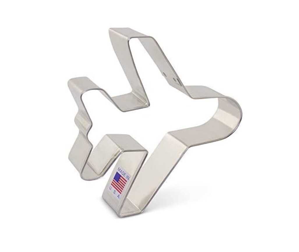 Ann Clark Airplane Cookie Cutter, 4&#x22;