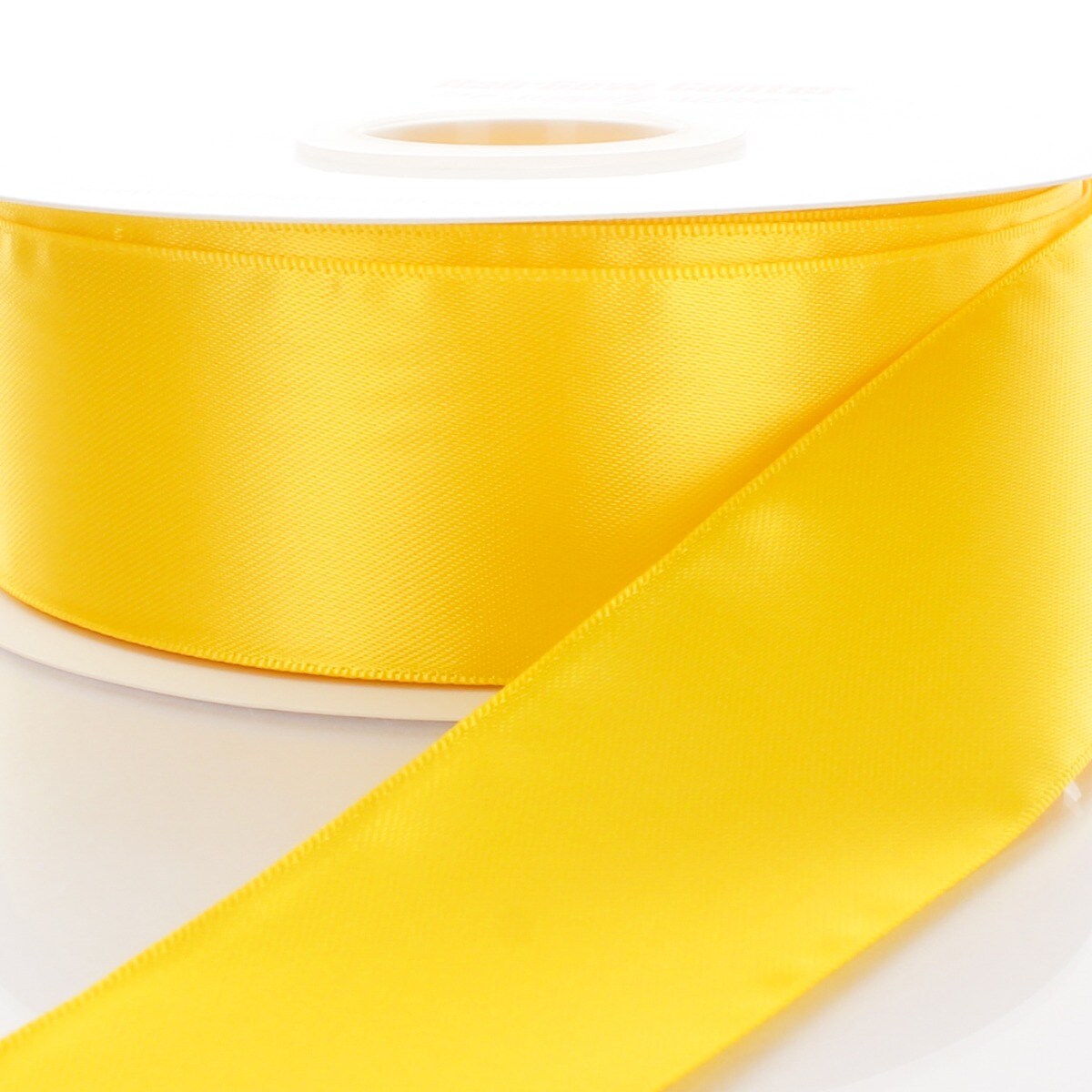 3&#x22; Double Faced Satin Ribbon 645 Yellow 3yd