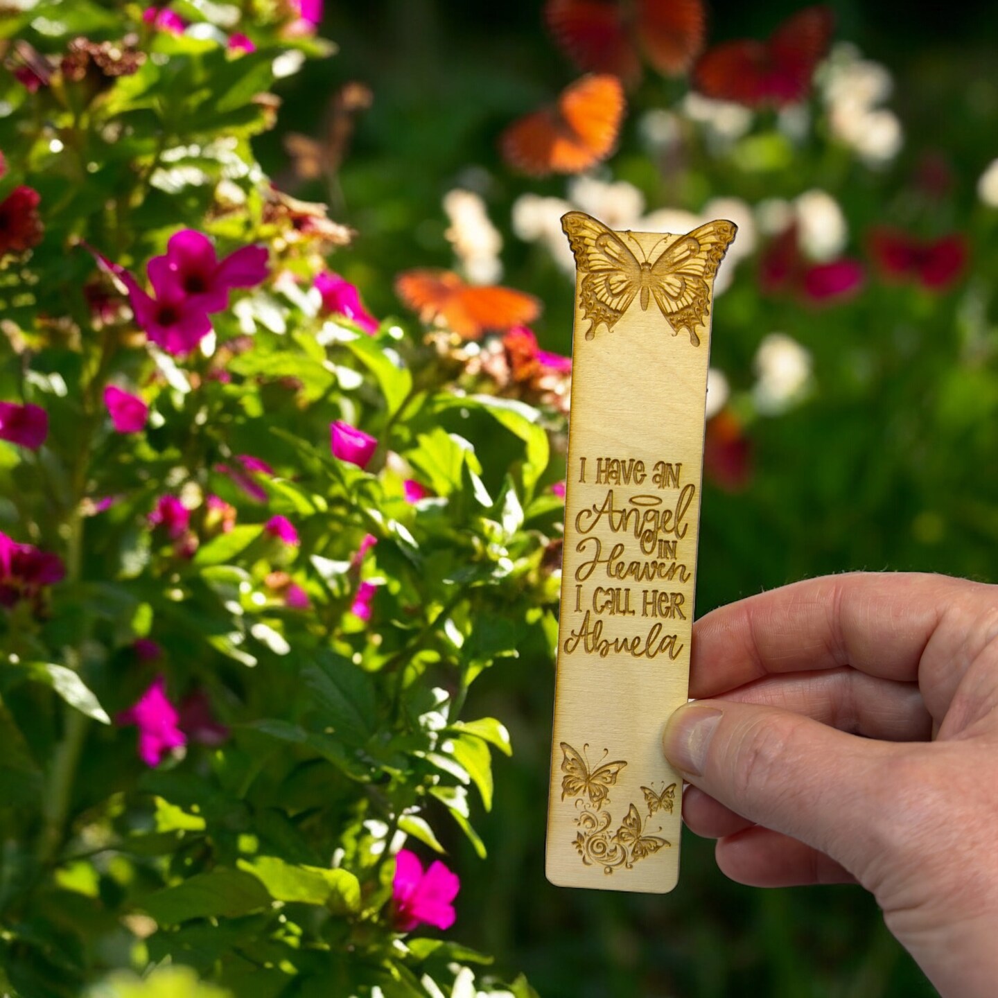 Bookmark - I have an angel in heaven I call her Abuela - Birch wood Bookmark - I have an angel in heaven I call her Abuela - Birch wood