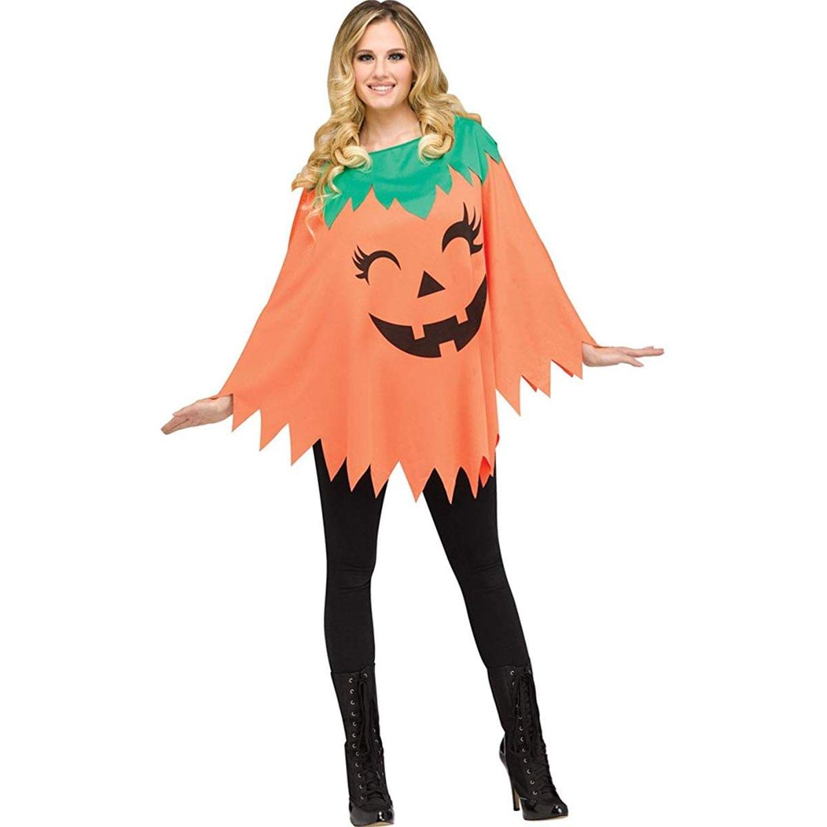 Pumpkin Poncho Women&#x27;s Costume - One Size 4/14