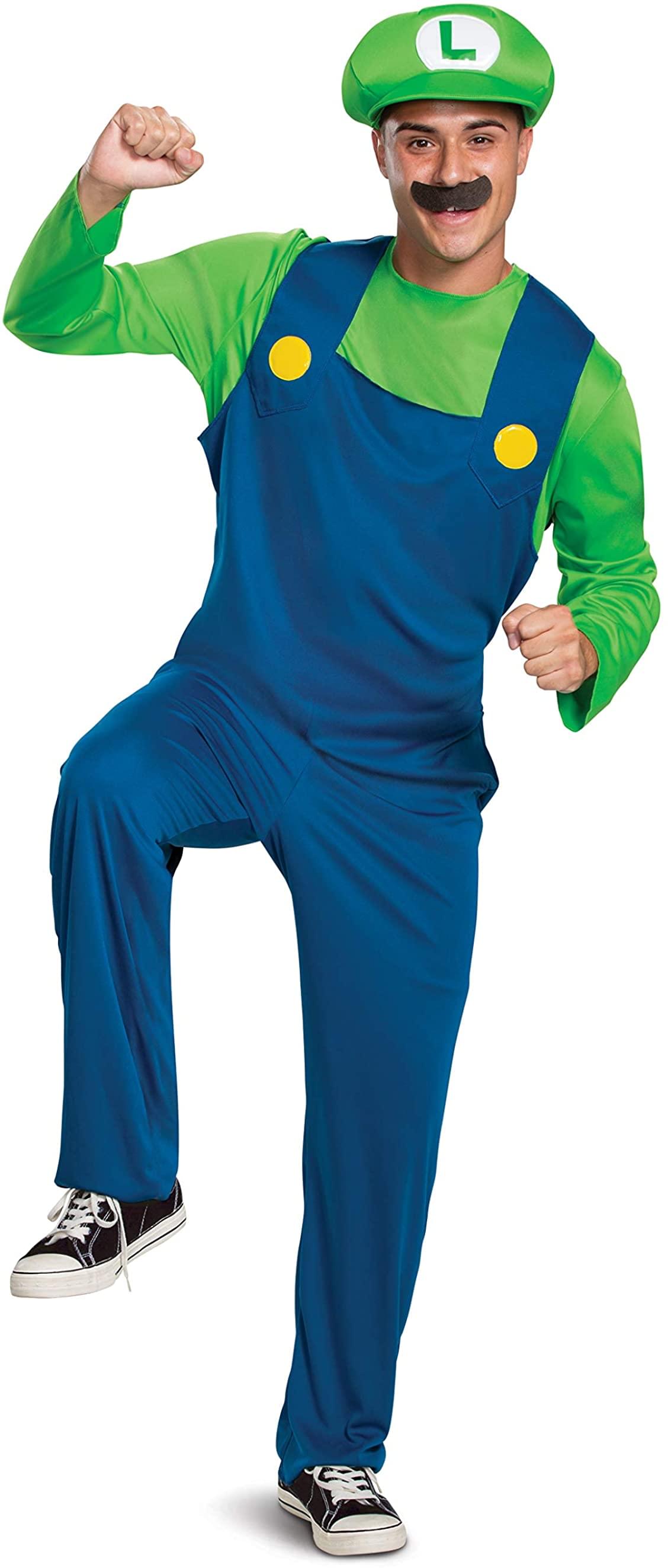 Super Mario Bros. Luigi Classic Adult Costume