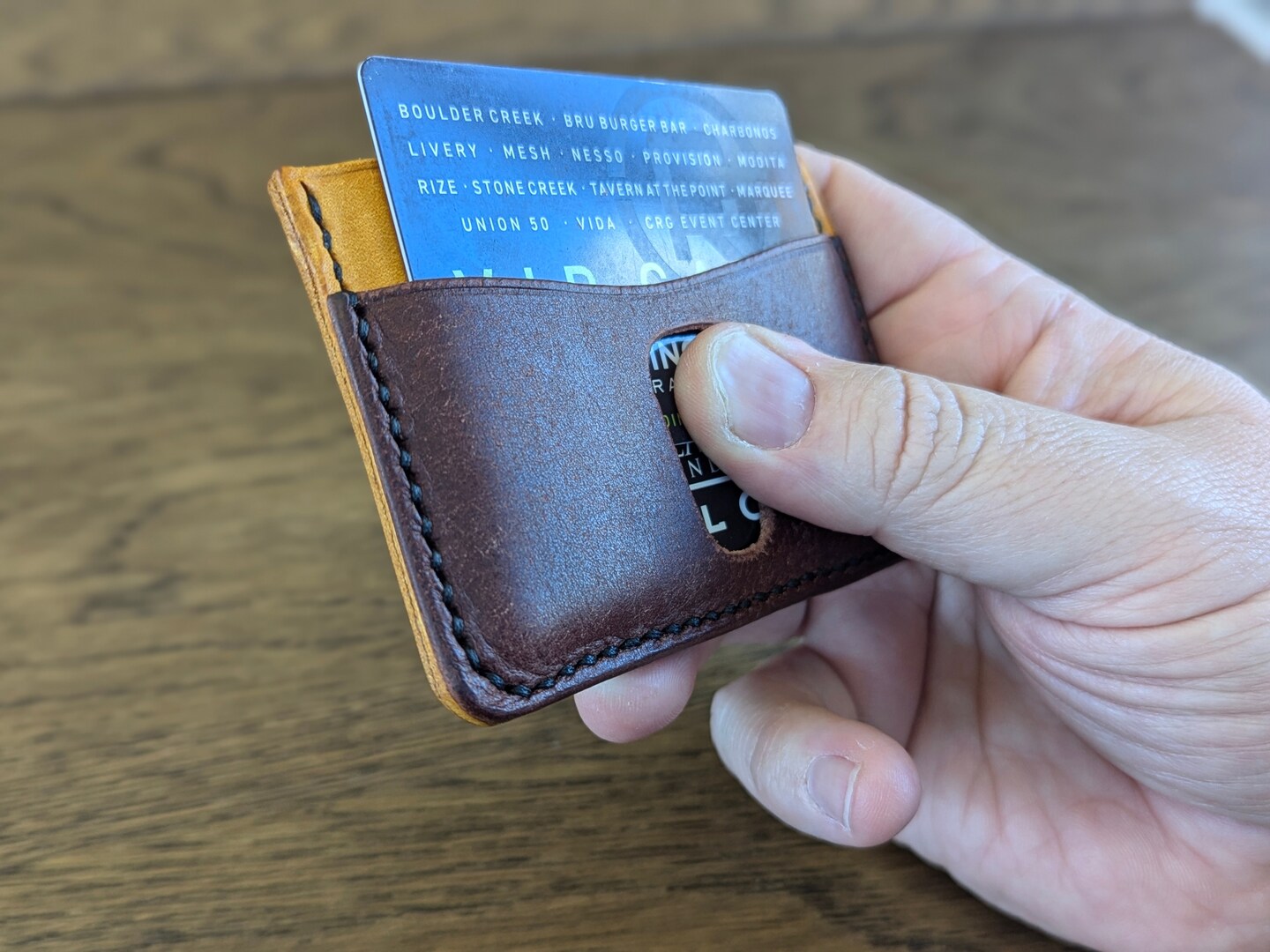 Handmade Italian Leather Card Holder for shops Him/Her - Leather Credit Card Wallet - Small Card Holder Wallet - Minimalist - Made in Canada