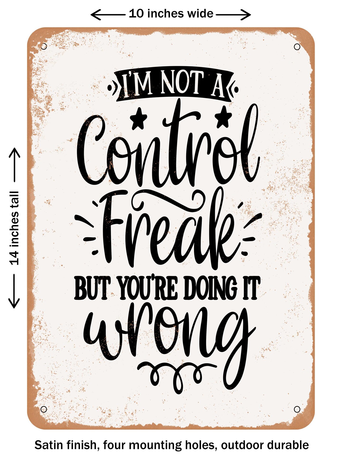 I'm Not a Control Freak but You're Doing It Wrong / Control Freak