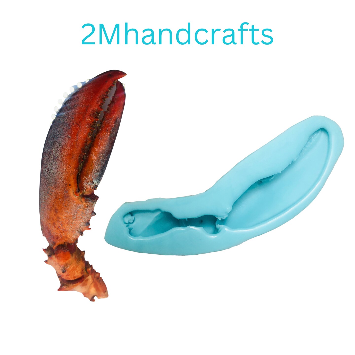 1pc Realistic Cooked Left Lobster Claw Silicone Mold| Food Shape Silicone Mold| Soap| Candle | Mold for Wax| Mold for Resin| Not Food Grade