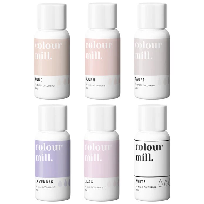 Colour Mill 6 box color set of oil based food colorings 20ml (select your set)