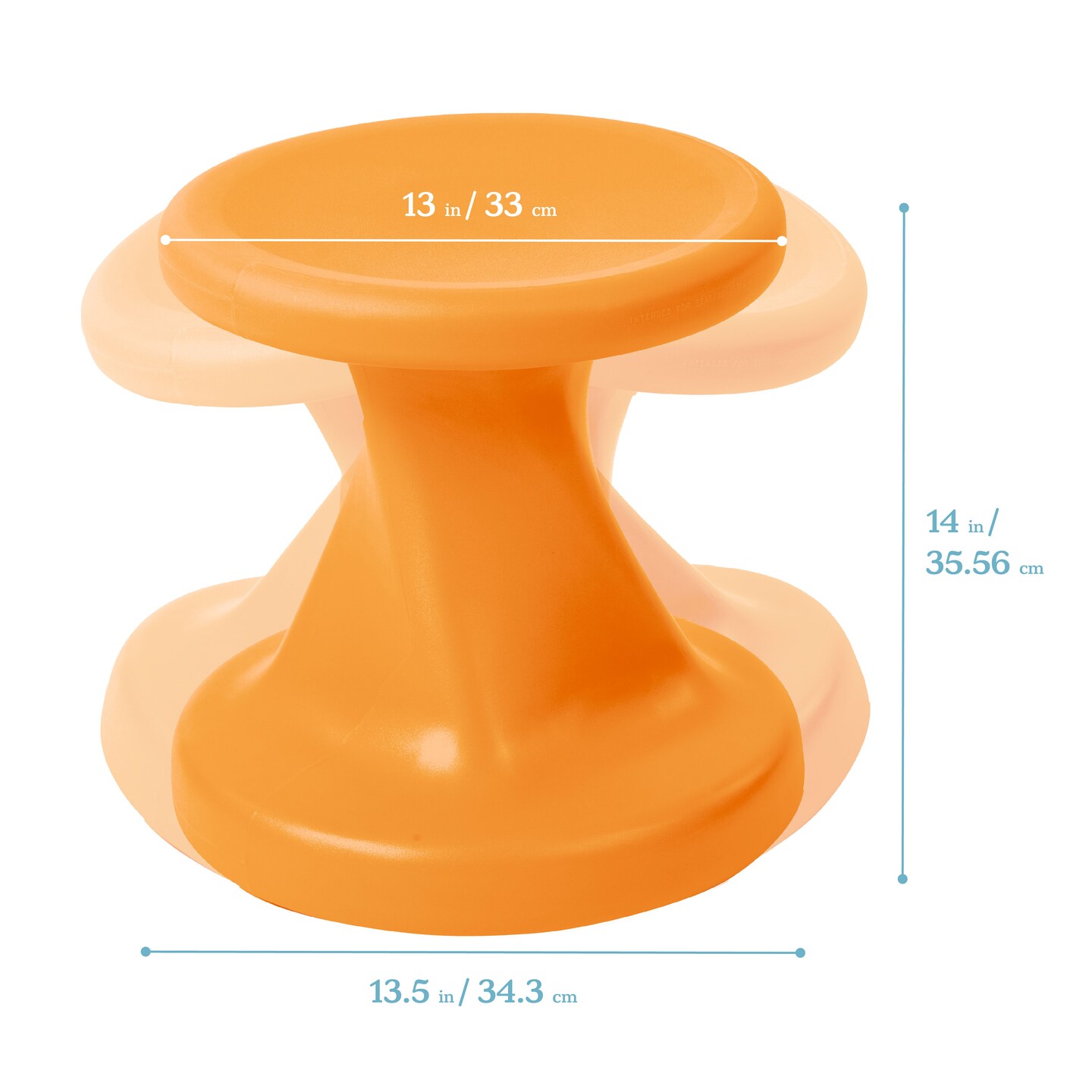 Twist Wobble Stool, 14in Seat Height, Active Seating