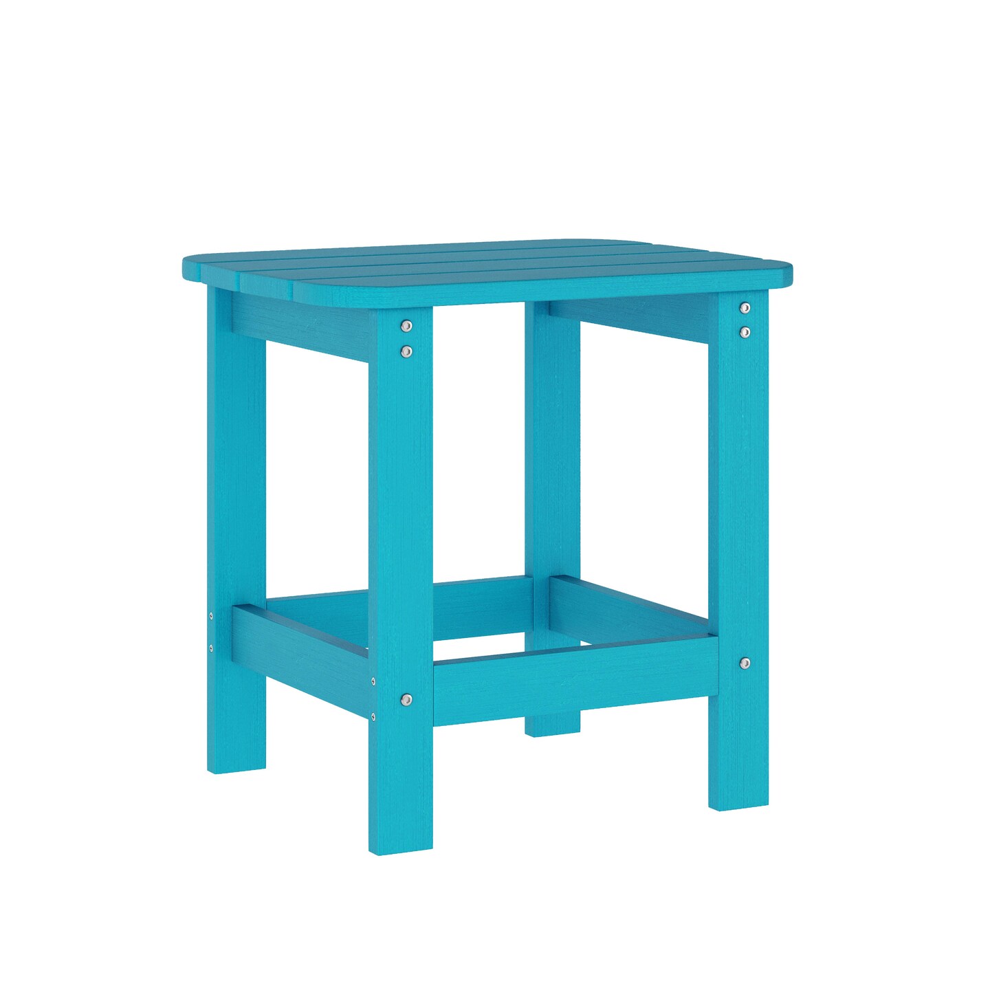 Merrick Lane Solvang 3-Piece Adirondack Chairs/Table Set for Indoor/Outdoor Use with 2 Adjustable Lounge Chairs with Cup Holders and Side Table with Shelf