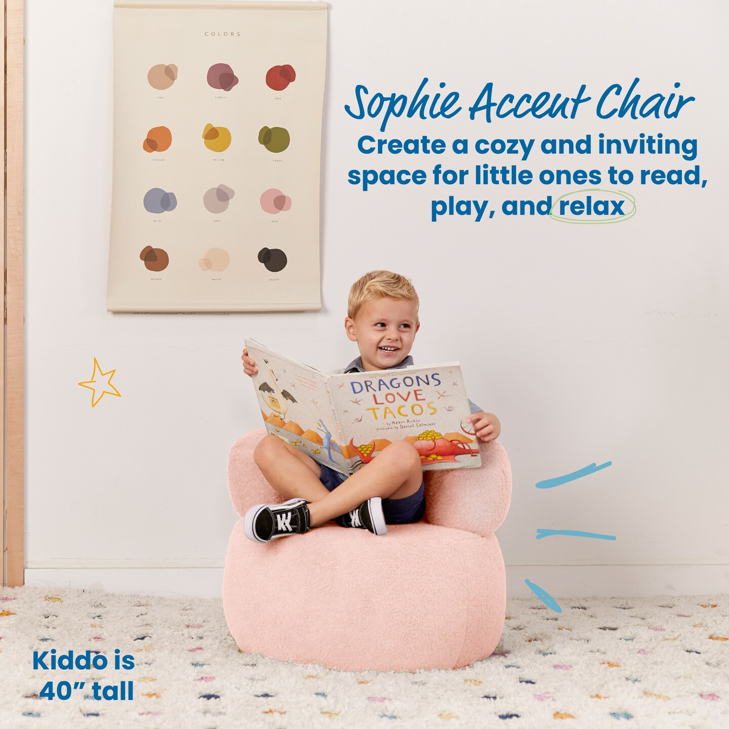 Sophie Accent Chair, Kids Furniture